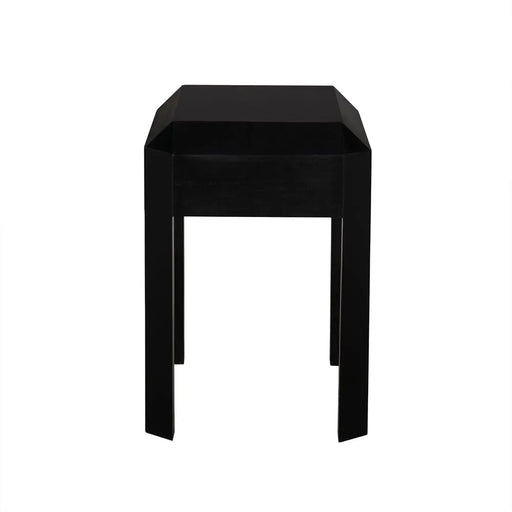 Noir Furniture - Obtuse Side Table in Hand Rubbed Black - GTAB9021HB - GreatFurnitureDeal