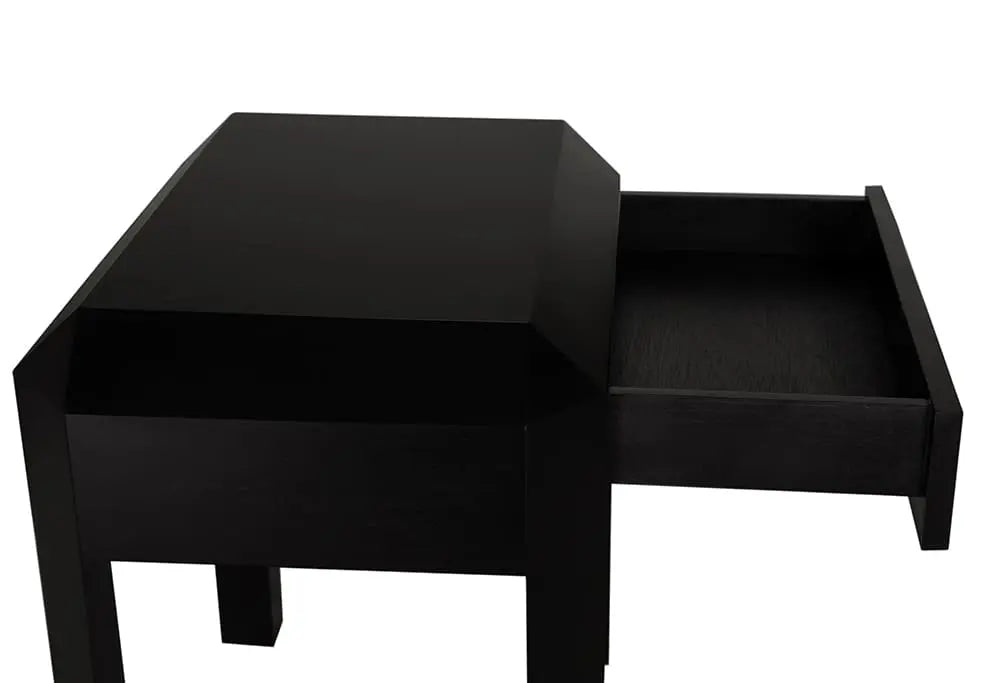 Noir Furniture - Obtuse Side Table in Hand Rubbed Black - GTAB9021HB - GreatFurnitureDeal
