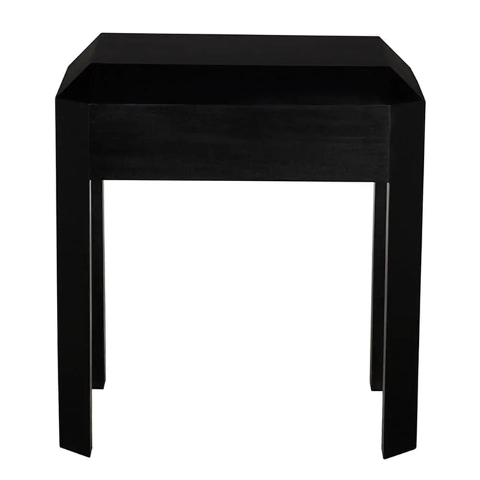 Noir Furniture - Obtuse Side Table in Hand Rubbed Black - GTAB9021HB - GreatFurnitureDeal