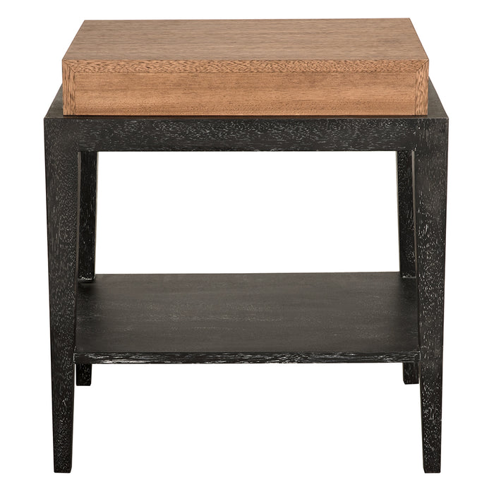 Noir Furniture - Memphis Side Table in Black Walnut - GTAB9022DW - GreatFurnitureDeal