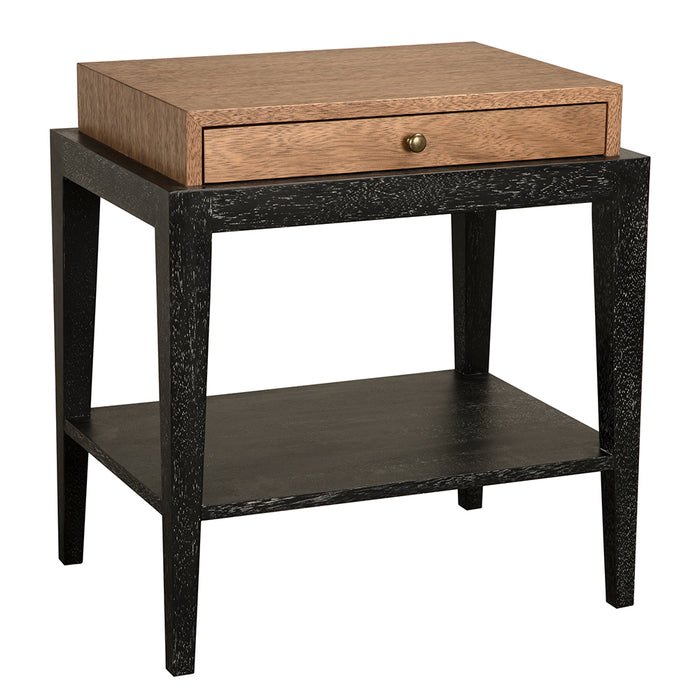 Noir Furniture - Memphis Side Table in Black Walnut - GTAB9022DW - GreatFurnitureDeal