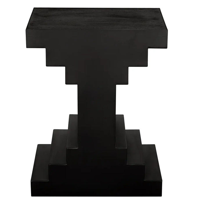 Noir Furniture - Melbourne Side Table in Matte Black - GTAB9026BKW - GreatFurnitureDeal