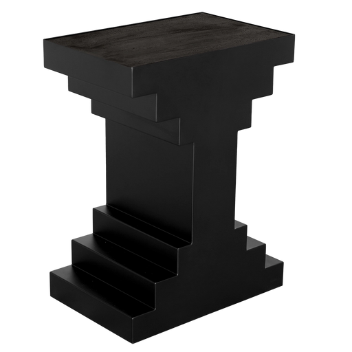 Noir Furniture - Melbourne Side Table in Matte Black - GTAB9026BKW - GreatFurnitureDeal