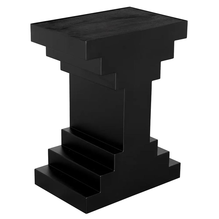 Noir Furniture - Melbourne Side Table in Matte Black - GTAB9026BKW - GreatFurnitureDeal