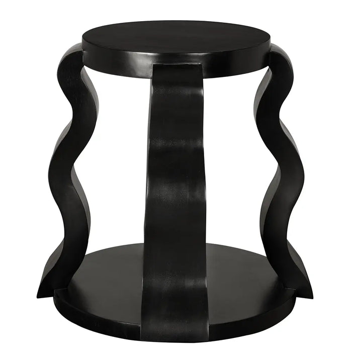 Noir Furniture - Anora Side Table in Hand Rubbed Black - GTAB9027HB - GreatFurnitureDeal