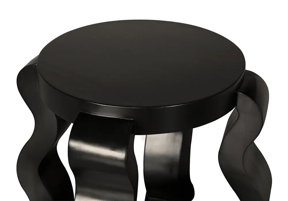 Noir Furniture - Anora Side Table in Hand Rubbed Black - GTAB9027HB - GreatFurnitureDeal