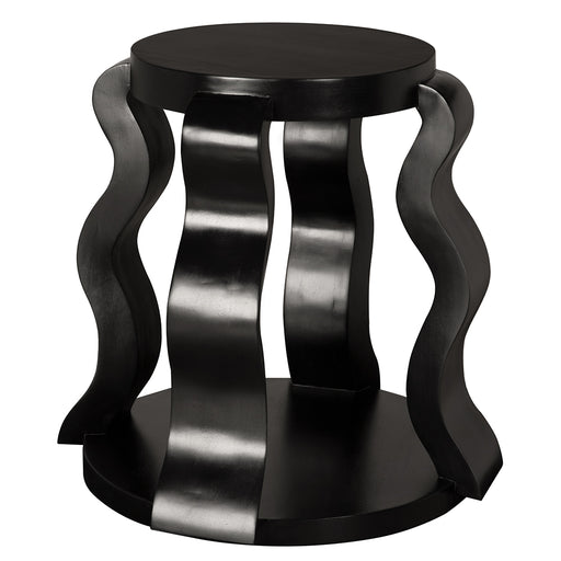 Noir Furniture - Anora Side Table in Hand Rubbed Black - GTAB9027HB - GreatFurnitureDeal