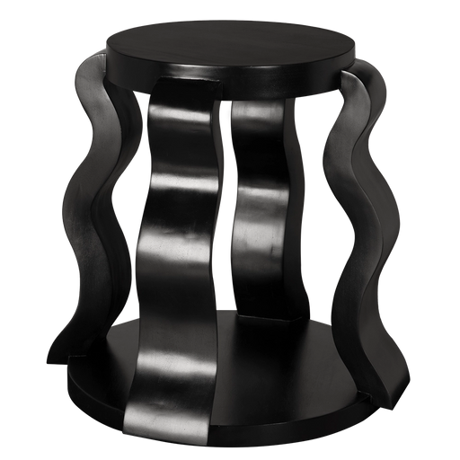 Noir Furniture - Anora Side Table in Hand Rubbed Black - GTAB9027HB - GreatFurnitureDeal