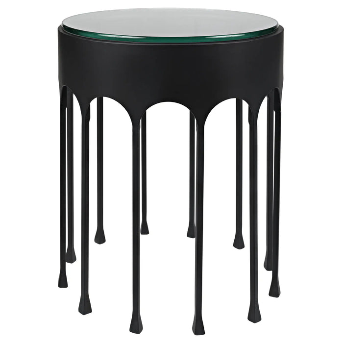 NOIR Furniture - Achille Side Table, Black Metal - GTAB910MTB - GreatFurnitureDeal