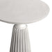 Noir Furniture - Orson Side Table in White - GTAB939WH - GreatFurnitureDeal