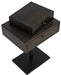 NOIR Furniture - Enola Side Table, Ebony Walnut with Metal Base - GTAB941EB - GreatFurnitureDeal