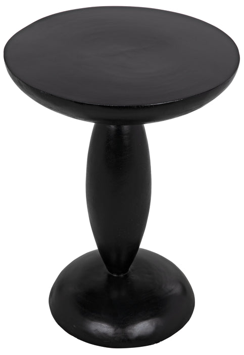 NOIR Furniture - Adonis Side Table, Hand Rubbed Black - GTAB942HB - GreatFurnitureDeal
