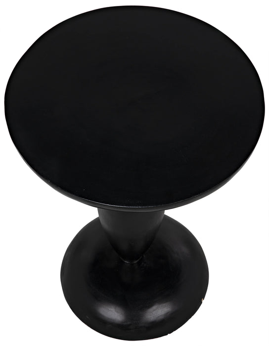 NOIR Furniture - Adonis Side Table, Hand Rubbed Black - GTAB942HB