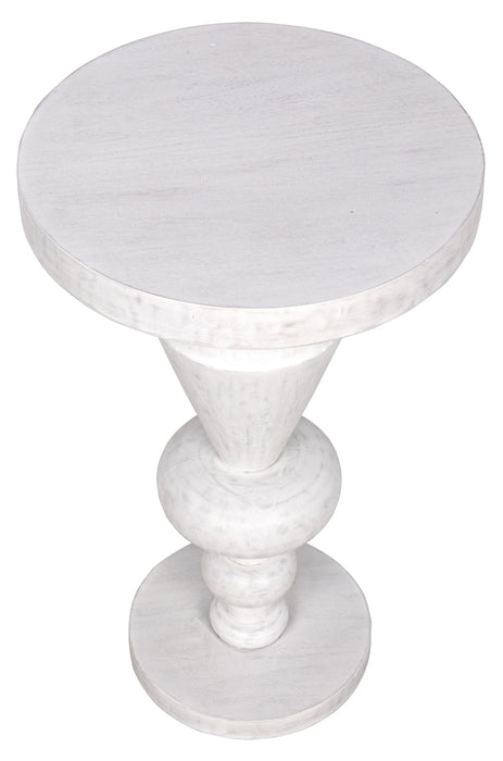 NOIR Furniture - Fenring Side Table, White Wash - GTAB945WH - GreatFurnitureDeal