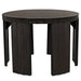 NOIR Furniture - Fluted Side Table, Pale with Light Brown Trim - GTAB951P - GreatFurnitureDeal