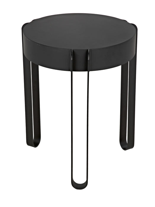 NOIR Furniture - Marcellus Side Table, Black Metal - GTAB953MTB - GreatFurnitureDeal