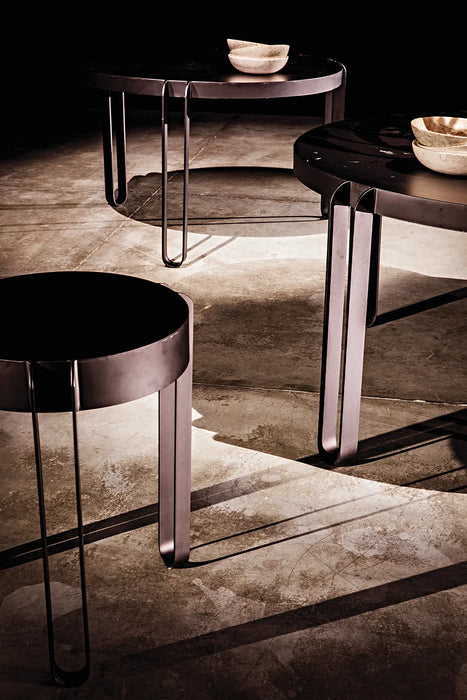 NOIR Furniture - Marcellus Side Table, Black Metal - GTAB953MTB