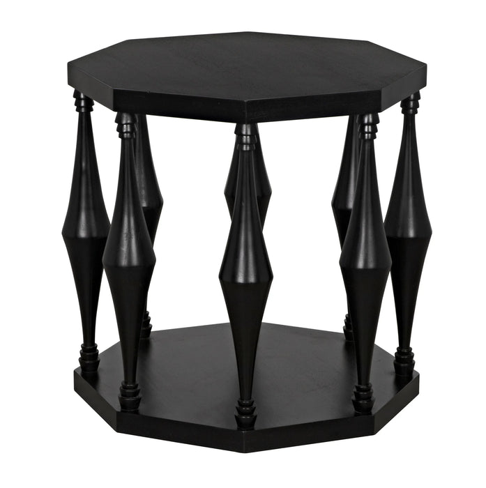 NOIR Furniture - Marceo Side Table in Hand Rubbed Black - GTAB964HB - GreatFurnitureDeal