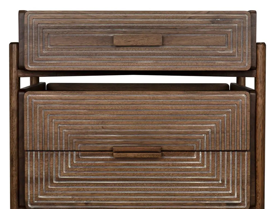 Noir Furniture - Savino Side Table in Dark Walnut - GTAB970DW - GreatFurnitureDeal