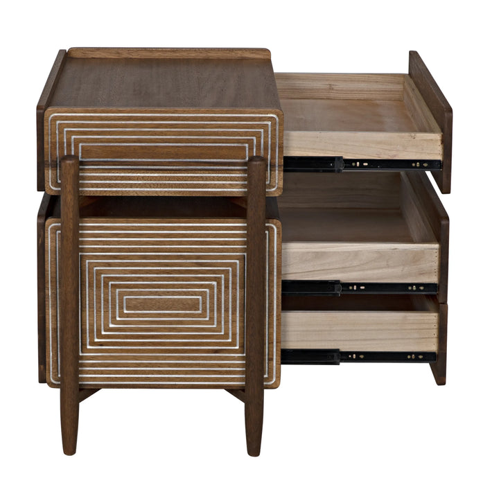 Noir Furniture - Savino Side Table - GTAB970DW