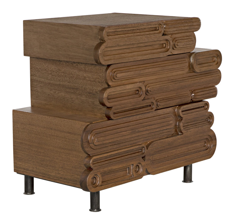 Noir Furniture - Harald Side Table, DW - GTAB975DW
