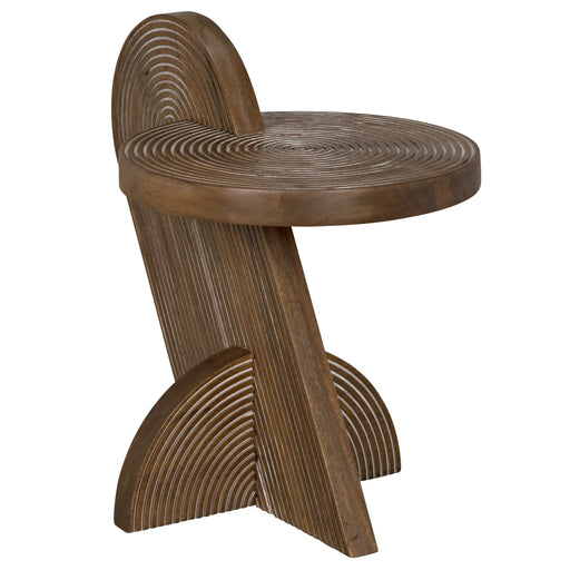 Noir Furniture - Saturn Side Table, DW - GTAB976DW - GreatFurnitureDeal