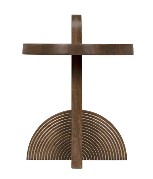 Noir Furniture - Saturn Side Table in Dark Walnut - GTAB976DW - GreatFurnitureDeal