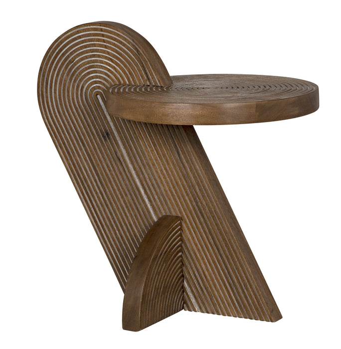 Noir Furniture - Saturn Side Table, DW - GTAB976DW