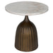 Noir Furniture - Samuel Side Table, Aged Brass - GTAB984AB - GreatFurnitureDeal
