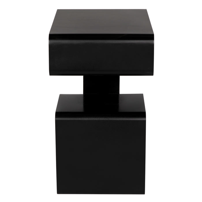 Noir Furniture - Danville Side Table - GTAB999MTB - GreatFurnitureDeal