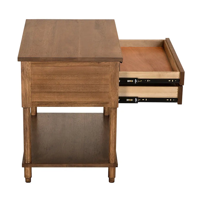 Noir Furniture - Artemio Side Table in Dark Walnut - GTAB9030DW - GreatFurnitureDeal