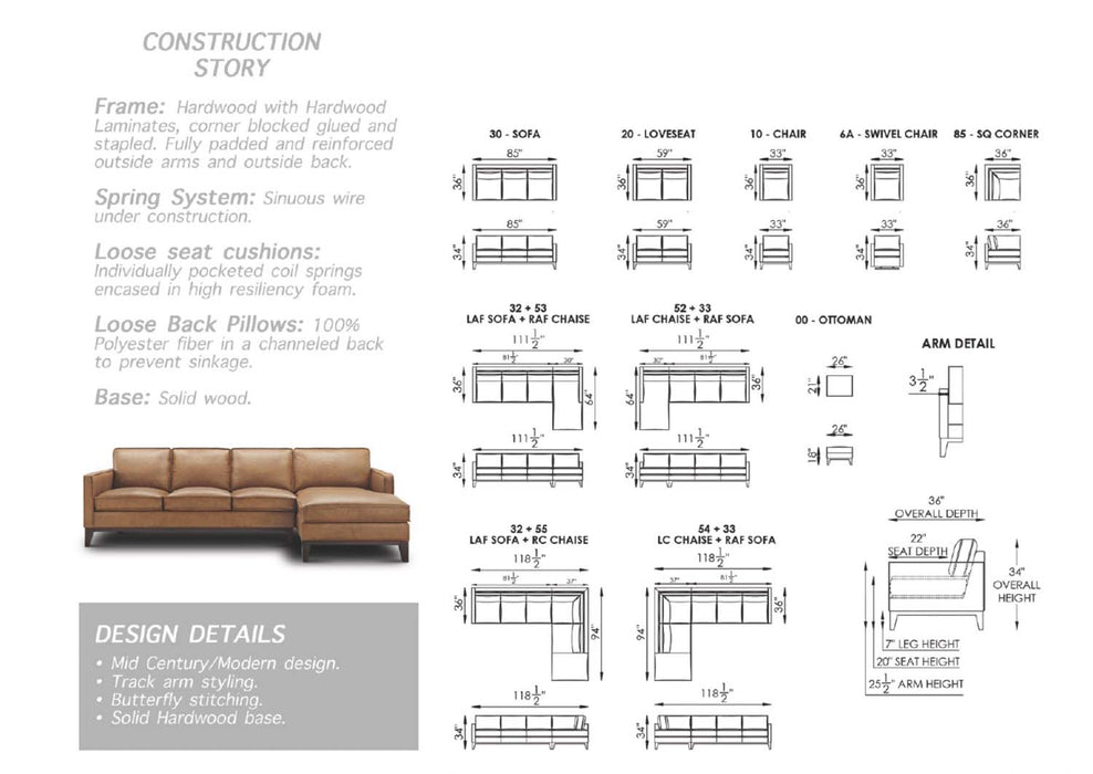 GFD Leather - Metropole All Leather Accent Chair - X2-10