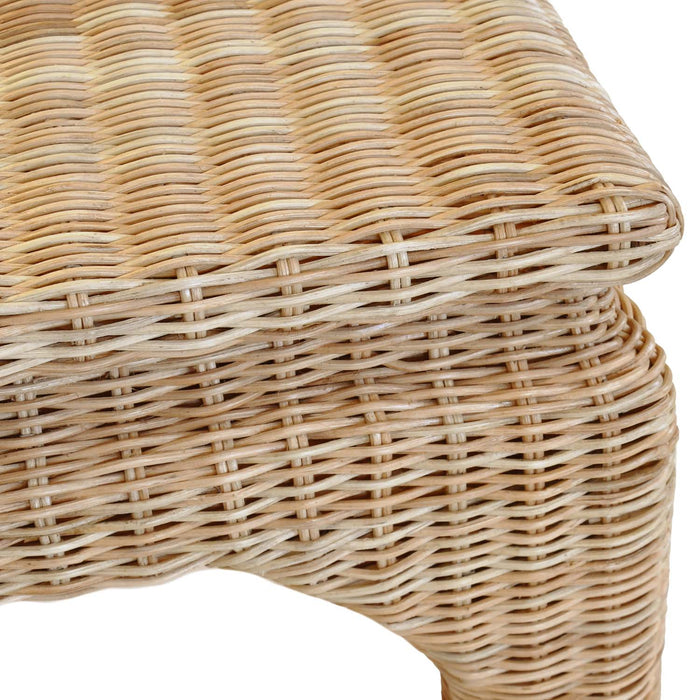 Worlds Away - Ming Coffee Table In Woven Rattan - GUINEVERE