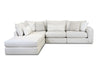 Southern Home Furnishings - Hogan Sectional in Off White - 7004-03 19KP 15 19KP 11R Hogan Cotton - GreatFurnitureDeal