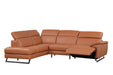 ESF Furniture - Geo Sectional Sofa w/ Recliner in Rich Orange - GEO-SEC-RICH ORANGE - GreatFurnitureDeal