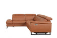 ESF Furniture - Geo Sectional Sofa w/ Recliner in Rich Orange - GEO-SEC-RICH ORANGE - GreatFurnitureDeal