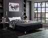 Meridian Furniture - Ghost Black Velvet Upholstered Full Bed - GhostBlack-F - GreatFurnitureDeal
