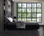 Meridian Furniture - Ghost Black Velvet Upholstered Full Bed - GhostBlack-F - GreatFurnitureDeal