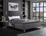 Meridian Furniture - Ghost Grey Velvet Upholstered Full Bed - GhostGrey-F - GreatFurnitureDeal