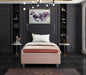 Meridian Furniture - Ghost Pink Velvet Upholstered Twin Bed - GhostPink-T - GreatFurnitureDeal