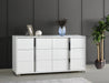 J&M Furniture - Giulia 5 Piece Gloss White Eastern King Bedroom Set - 101-EK-5SET-WHITE GLOSS - GreatFurnitureDeal