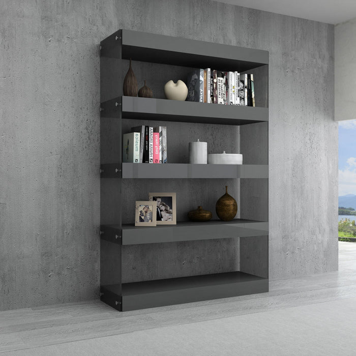 J&M Furniture - Cloud Modern Curio Unit in Grey High Gloss - 176971-CURIO-GHG