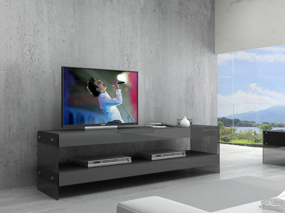 J&M Furniture - Grey Cloud TV Base in High Gloss - 179701-TV-G