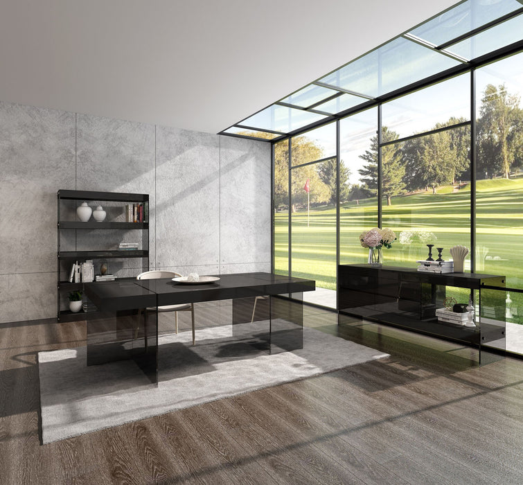 J&M Furniture - Cloud Modern Dining Table in Grey High Gloss - 176971-T-GHG - GreatFurnitureDeal