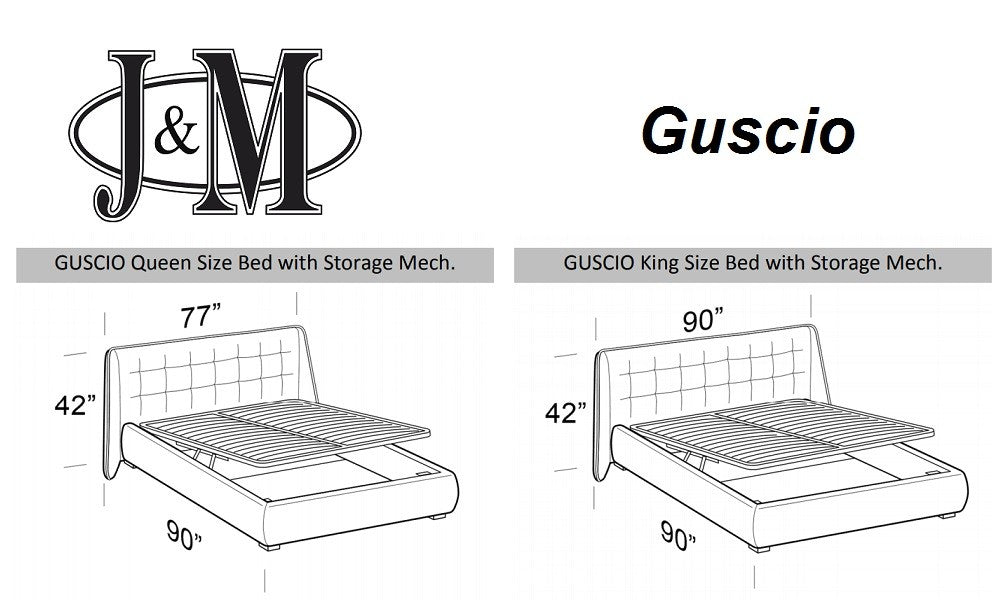 J&M Furniture - Guscio Eastern King Premium Storage Bed - 17768-EK - GreatFurnitureDeal