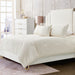 AICO Furniture - Harlow"4pc Queen Comforter Set"Ivory - BCS-QS04-HARLO-IVY - GreatFurnitureDeal