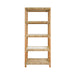 Worlds Away - Rattan Etagere With Seagrass Wrapped And Clear Glass Shelves - HAWTHORN - GreatFurnitureDeal