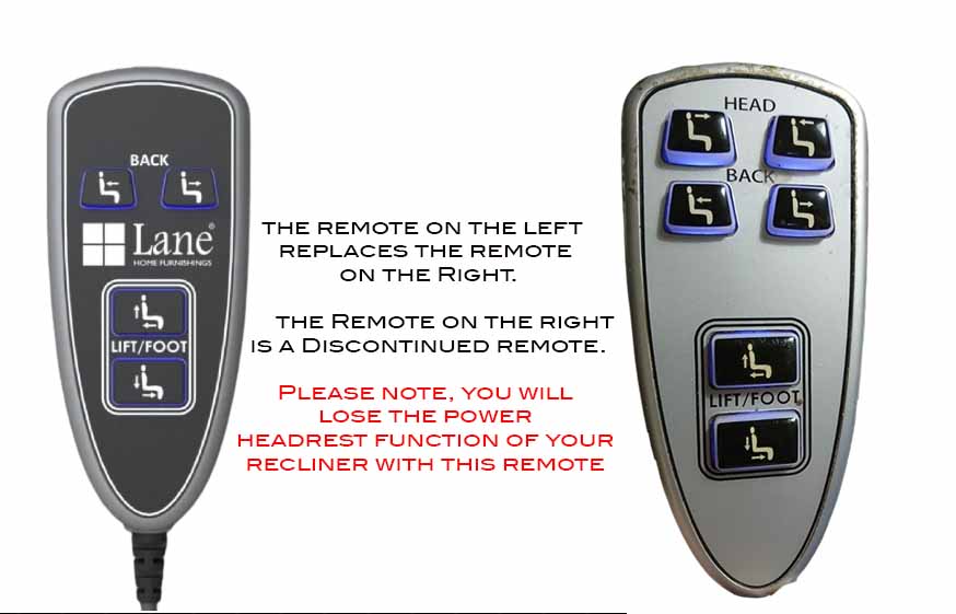 Lane Furniture - Power Recliner Lift Chair Replacement Hand Wand Remote - HC R2B 07 - GreatFurnitureDeal