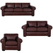 Mariano Italian Leather Furniture - Henry 3 Piece Living Room Set in Merlot - Henry-SLC-3526 Merlot - GreatFurnitureDeal