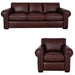 Mariano Italian Leather Furniture - Henry 2 Piece Sofa Set in Merlot - Henry-SC-3526 Merlot - GreatFurnitureDeal